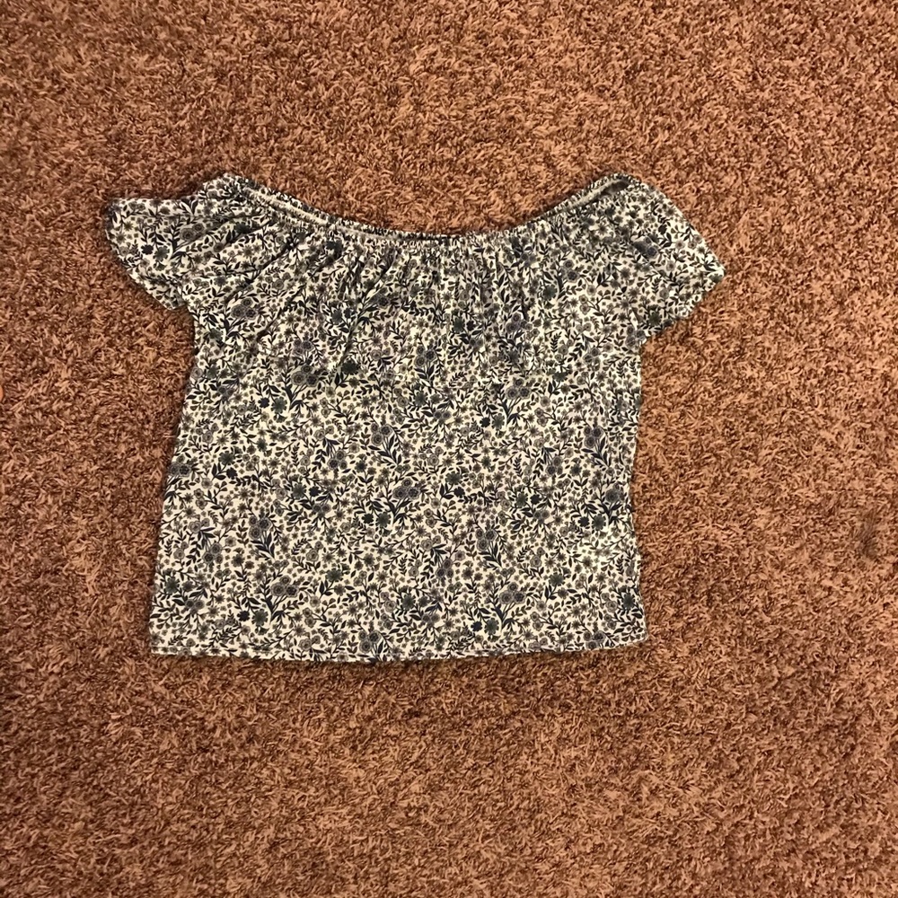 H&M off the shoulder top with big ruffle